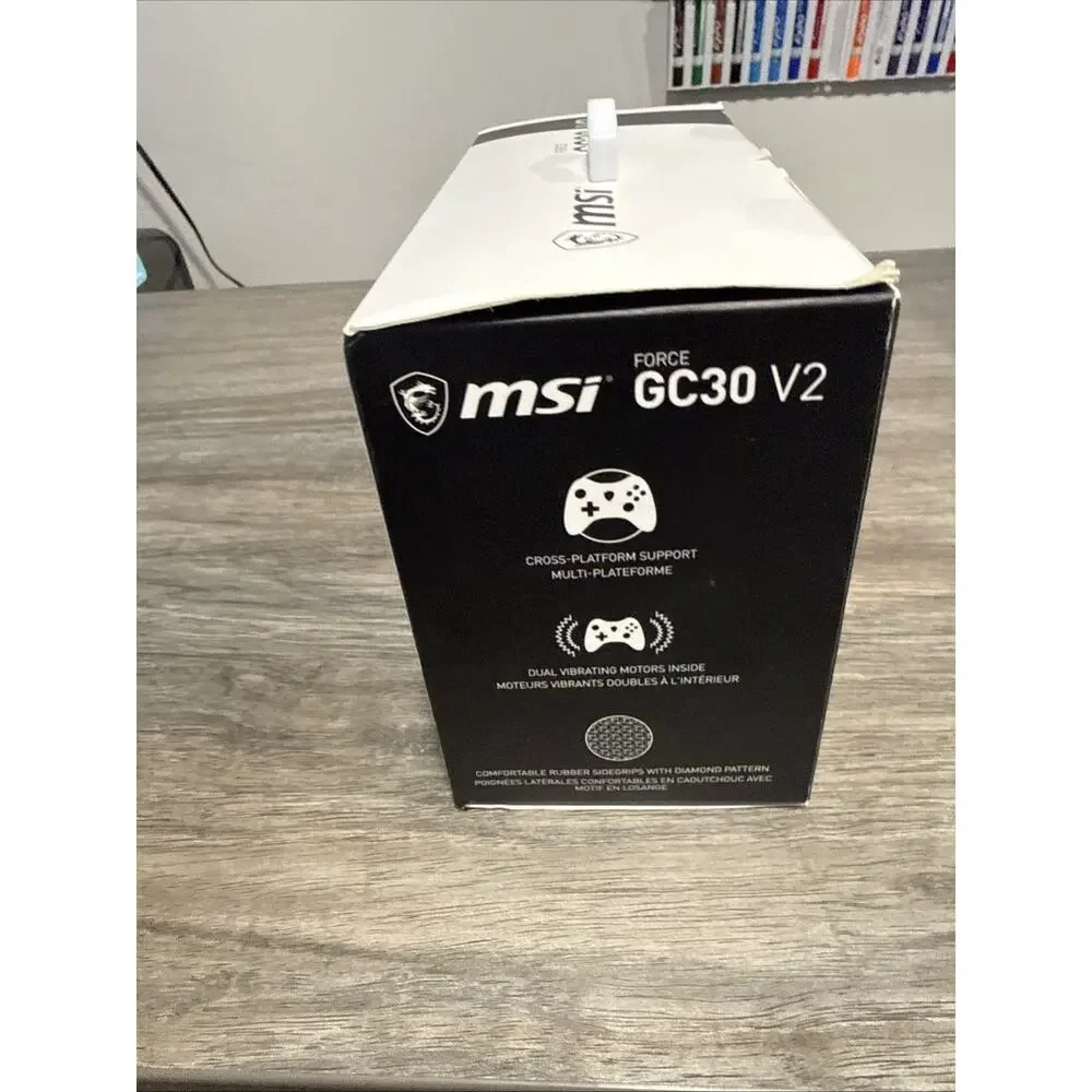 MSI Force GC30V2 Wireless Gaming Controller, Dual Vibration Motors, Dual Connect
